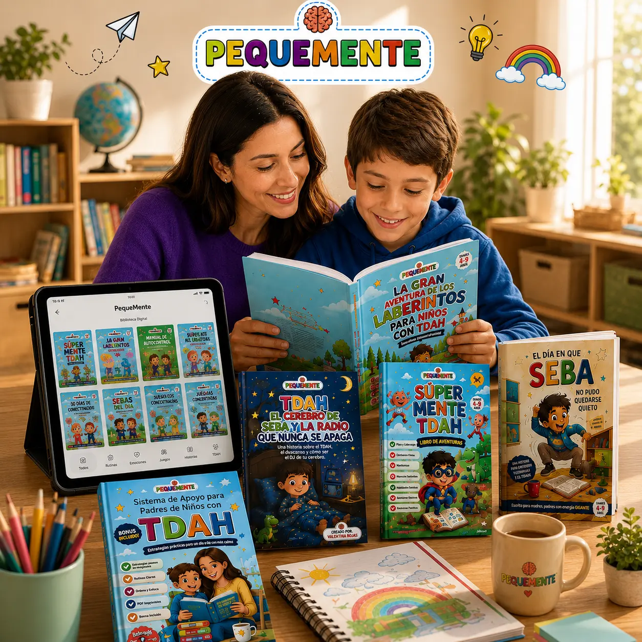 PequeMente bundle: libros, planner y bonus PDFs